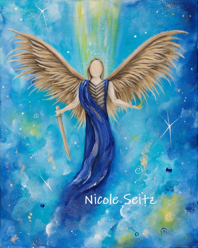 Leinwandbild (Druck) "Engel der Intuition", Nicole Seitz